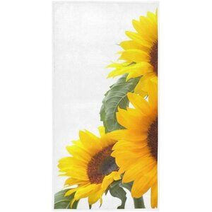 Sunflower Hand Towel Soft Towels for Bathroom, Hotel, Gym, Spa 30"x15"